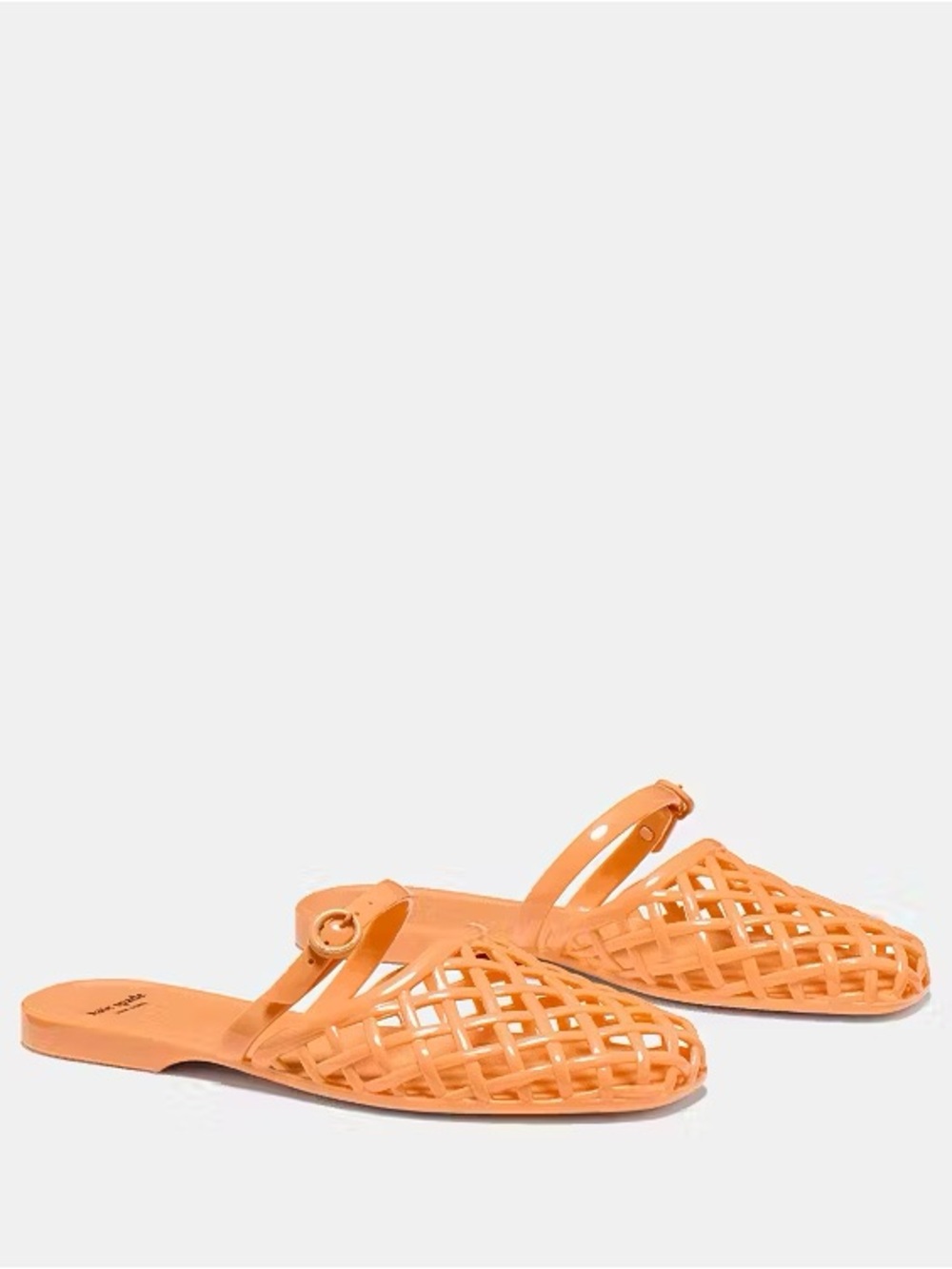 ♠️Kate Spade New York Jellyfish Flat Mule  Sandals, Desert Sunset Orange NWT